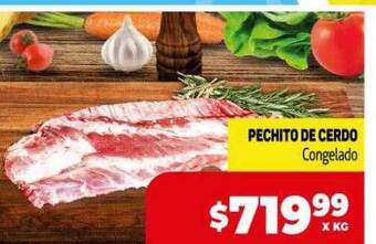 Makro Pechito de cerdo congelado oferta