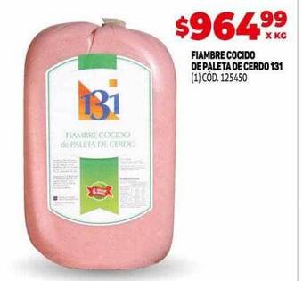 Makro Fiambre cocido de paleta de cerdo 131 oferta
