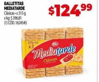 Makro Galletitas mediatarde oferta