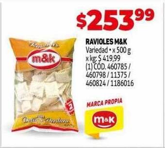 Makro Ravioles m&k oferta