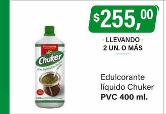 Supermercados Damesco Edulcorante líquido chuker oferta