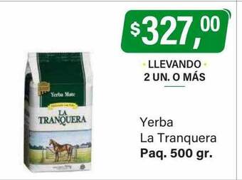 Supermercados Damesco Yerba la tranquera oferta