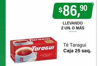Supermercados Damesco Té taragui oferta