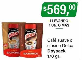 Supermercados Damesco Café suave o clásico dolca oferta