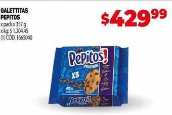 Makro Galletitas pepitos oferta