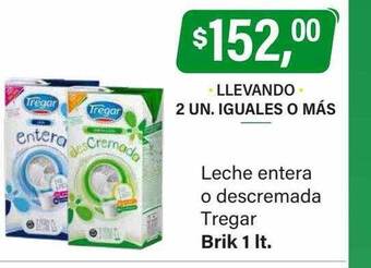 Supermercados Damesco Leche entera o descremada tregar oferta