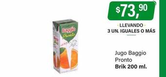 Supermercados Damesco Jugo baggio pronto oferta