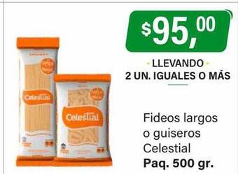 Supermercados Damesco Fideos largos o guiseros celestial oferta