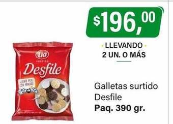 Supermercados Damesco Galletas surtido desfile oferta