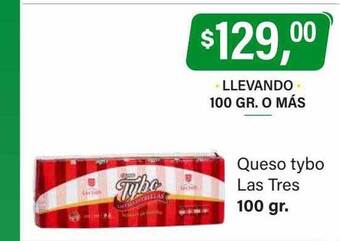 Supermercados Damesco Queso tybo las tres oferta