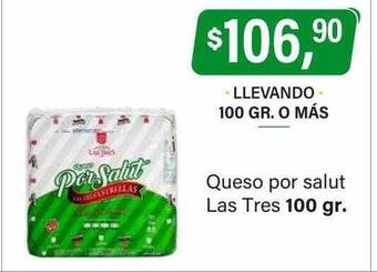 Supermercados Damesco Queso por salut las tres oferta