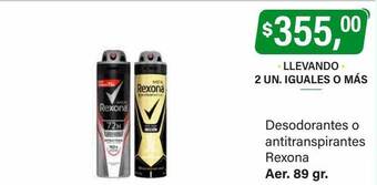 Supermercados Damesco Desodorantes o antitranspirantes rexona oferta