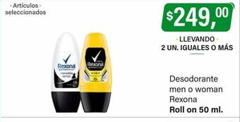 Supermercados Damesco Desodorante men o woman rexona oferta