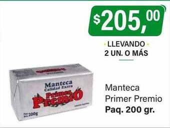 Supermercados Damesco Manteca primer premio oferta