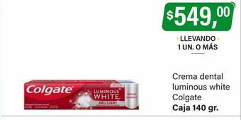 Supermercados Damesco Crema dental luminous white colgate oferta