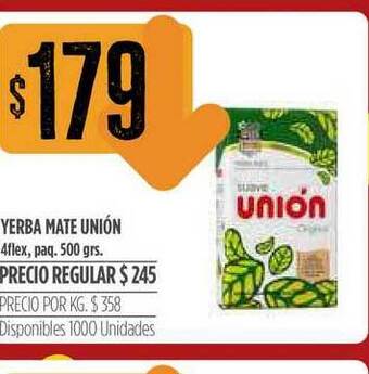 Supermercados Vea Yerba Mate Unión 500 grs oferta