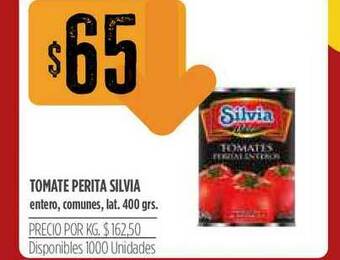Supermercados Vea Tomate Perita Silvia Entero, Comunes , Lat. 400 Grs oferta