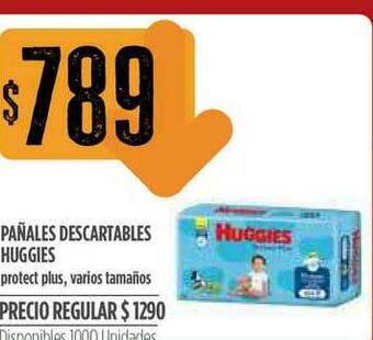 Supermercados Vea Pañales Descartables Huggies Protect Plus oferta