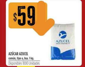 Supermercados Vea Azúcar Azucel Común, Tipo A, Bsa. 1 Kg. oferta