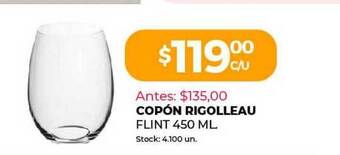 Supermercados Tadicor Copón Rigolleau Flint 450 Ml oferta