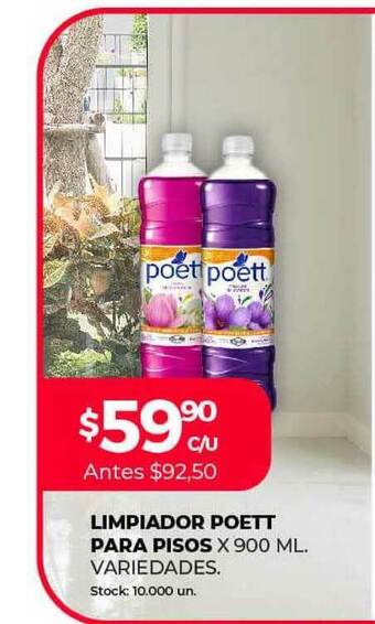 Supermercados Tadicor Limpiador Poett Para Pisos x 900 ml oferta