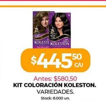 Supermercados Tadicor Kit Coloración Koleston oferta