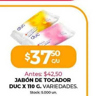 Supermercados Tadicor Jabón De Tocador Duc X 110 G oferta