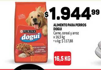 Makro Alimento Perros Dogui Carne Cereal Y Arroz oferta