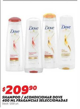 Ferniplast Shampoo Acondicionador Dove Fragancias Seleccionadas oferta