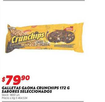 Ferniplast Galletas Gaona Crunchips Sabores Seleccionados 172 g oferta