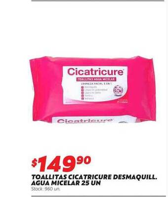 Ferniplast Toallitas Cicatricure Desmaquill Agua Micelar oferta