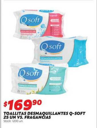 Ferniplast Toallitas Desmaquillantes Q-soft Vs. Fragancias oferta