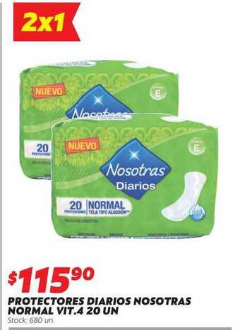 Ferniplast Protectores Diarios Nosotras Normal Vit.4 oferta
