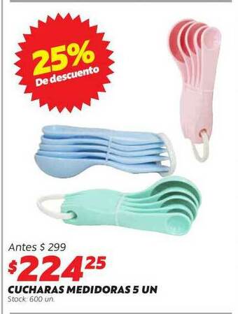 Ferniplast Cucharas Medidoras 5 25% De Descuento oferta
