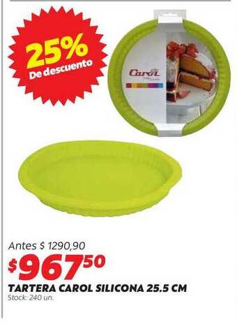 Ferniplast Tartera Carol Silicona 25.5 Cm 25% De Descuento oferta