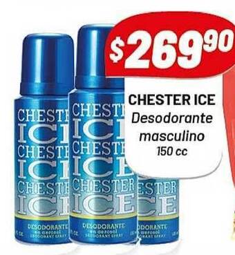 Almacor Chester Ice Desodorante Masculino 150cc oferta