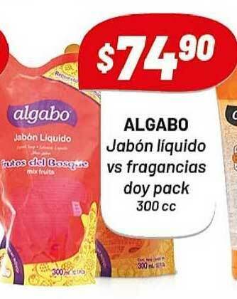 Almacor Algabo Jabón Liquido Vs Fragancias Doy Pack 300cc oferta