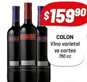 Almacor Colon Vino Varietal VS Cortes 750 cc oferta