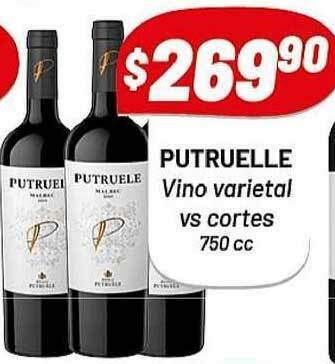 Almacor Putruelle Vino Varietal Vs Cortes 750cc oferta