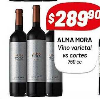 Almacor Alma Mora Vino Varietal Vs Cortes 750cc oferta