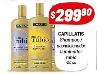 Almacor Capillatis Shampoo Acondicionador Lluminador Rubio 410cc oferta