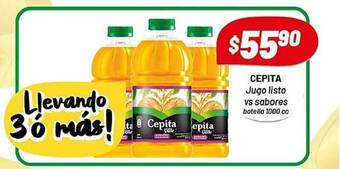 Almacor Cepita Jugo Listo Vs Sabores 1000cc oferta