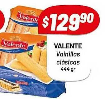 Almacor Valente Vainillas Clásicas 444gr oferta