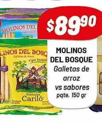 Almacor Molinos Del Bosque Galletas De Arroz Vs Sabores 150gr oferta