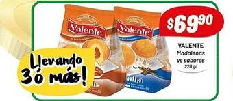 Almacor Valente Madalenas VS Sabores 220 gr oferta