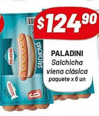 Almacor Paladini Salchicha Viena Clásica Paquete x6 un oferta