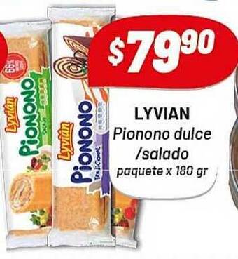 Almacor Lyvian Pionono Dulce Salado x 180gr oferta
