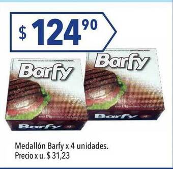 Medallón Barfy x 4 unidades
