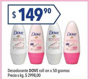 Hergo Dove Desodorante Roll On oferta