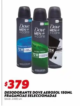 Desodorante Dove Aerosol 150ml Fragancias Seleccionadas
